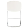 Cider Counter Stool in White Sacy Fabric