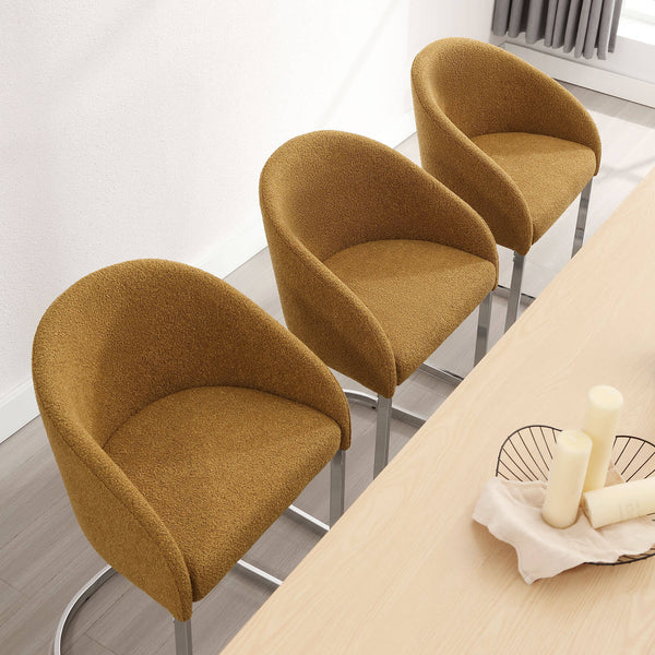 Cider Counter Stool in Yellow Agni Fabric