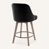 Clinton Counter Stool in Black Hron Leather