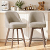 Clinton Counter Stool in Brown Bena Fabric