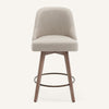Clinton Counter Stool in Brown Bena Fabric