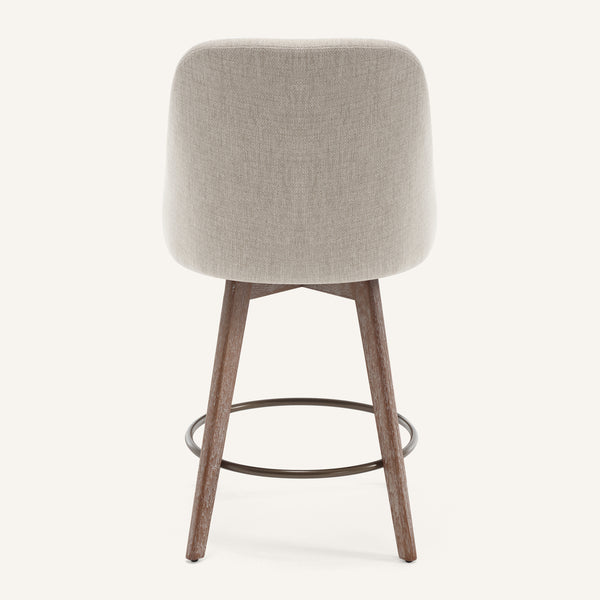 Clinton Counter Stool in Brown Bena Fabric