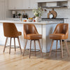 Clinton Counter Stool in Brown Mara Leather