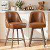 Clinton Counter Stool in Brown Mara Leather