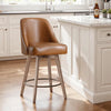 Clinton Counter Stool in Brown Mara Leather