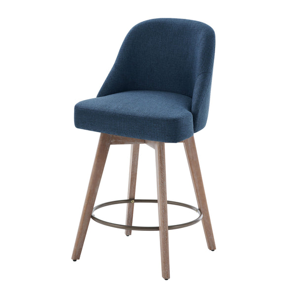 Clinton Counter Stool in Denim Bena Fabric