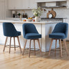 Clinton Counter Stool in Denim Bena Fabric