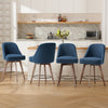 Clinton Counter Stool in Denim Bena Fabric