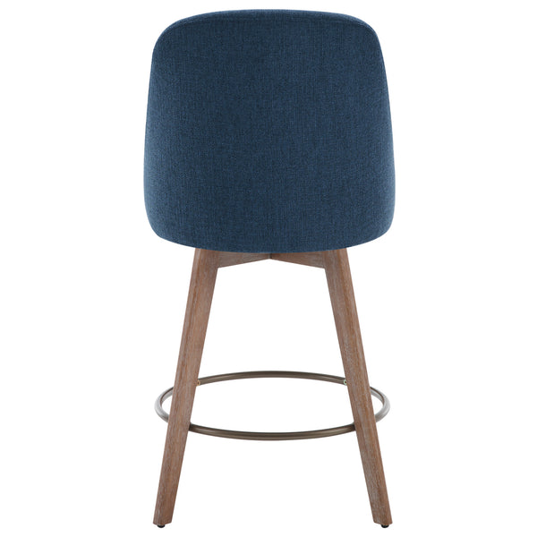 Clinton Counter Stool in Denim Bena Fabric