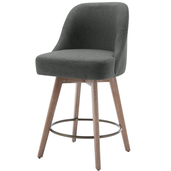Clinton Counter Stool in Gray Bena Fabric