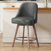 Clinton Counter Stool in Gray Bena Fabric