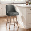 Clinton Counter Stool in Gray Bena Fabric