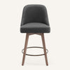 Clinton Counter Stool in Gray Bena Fabric