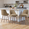 Clinton Counter Stool in Sand Bena Fabric
