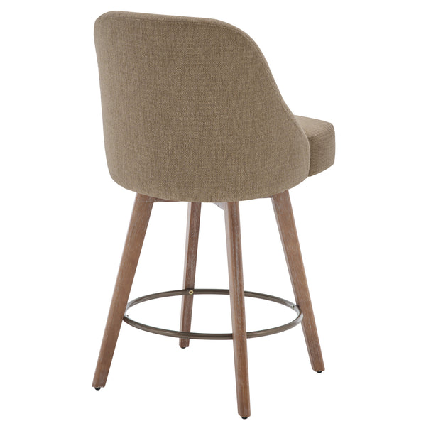 Clinton Counter Stool in Sand Bena Fabric