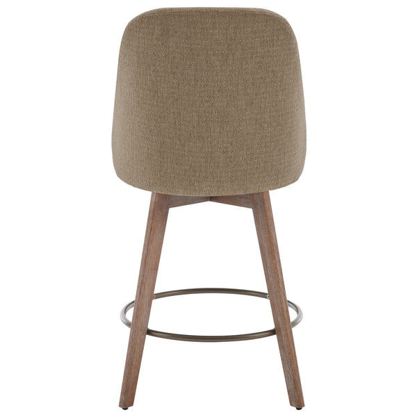 Clinton Counter Stool in Sand Bena Fabric