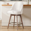 Clinton Counter Stool in White Bena Fabric