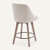 Clinton Counter Stool in White Bena Fabric