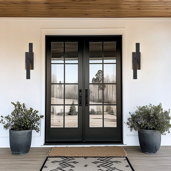 Completer outdoor wall light, Black