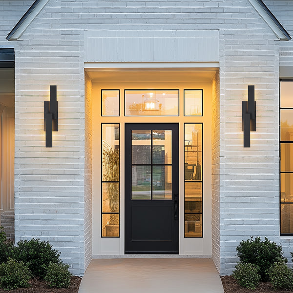 Completer outdoor wall light, Black