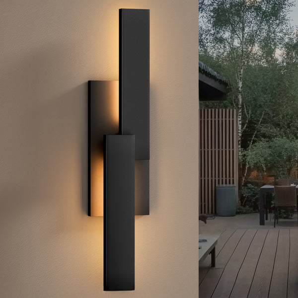 Completer outdoor wall light, Black