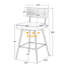Corvina bar stool counter height dimensions