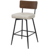 Corvina Bar Stool in Moonlight Sarma Leather, Bar Height