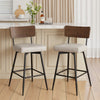 Corvina Bar Stool in Moonlight Sarma Leather, Bar Height