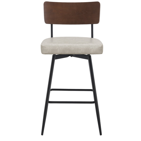 Corvina Bar Stool in Moonlight Sarma Leather, Bar Height