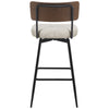 Corvina Bar Stool in Moonlight Sarma Leather, Bar Height