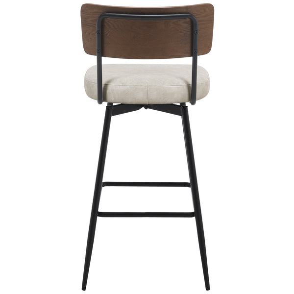 Corvina Bar Stool in Moonlight Sarma Leather, Bar Height