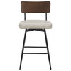 Corvina Bar Stool in Moonlight Sarma Leather, Counter Height