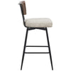 Corvina Bar Stool in Moonlight Sarma Leather, Counter Height