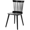 Dark lager dining chair, Black Frame