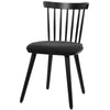 Dark lager dining chair, Black Sacy Fabric