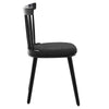 Dark lager dining chair, Black Sacy Fabric
