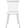 Dark lager dining chair, White Frame