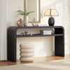 Darlha Console Table in Black Oak Veneer
