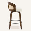 Domina II Counter Stool in Cream Hron Leather