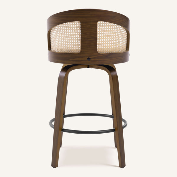 Domina II Counter Stool in Cream Hron Leather