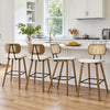 Dorsa Counter Stool in Cream Hron Leather