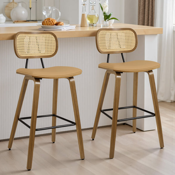 Dorsa Counter Stool in Mud Hron Leather