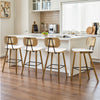 Dorsa Counter Stool in White Sacy Fabric