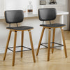 Dorsa II bar stool, Black Hron Leather