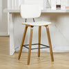 Dorsa II bar stool, Cream Hron Leather