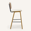 Dorsa II bar stool, Cream Hron Leather