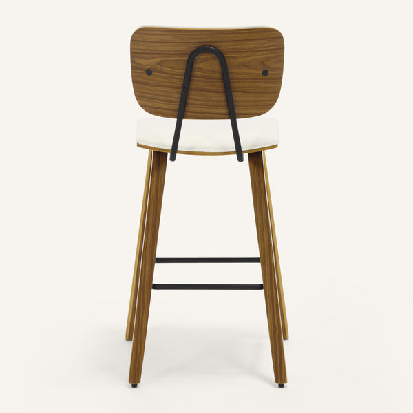 Dorsa II bar stool, Cream Hron Leather