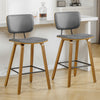 Dorsa II bar stool, Gray Hron Leather