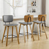 Dorsa II bar stool, Gray Hron Leather