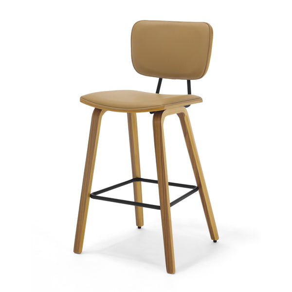 Dorsa II bar stool, Mud Hron Leather